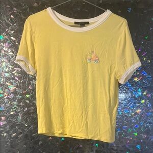 Forever 21 Light Yellow Tee